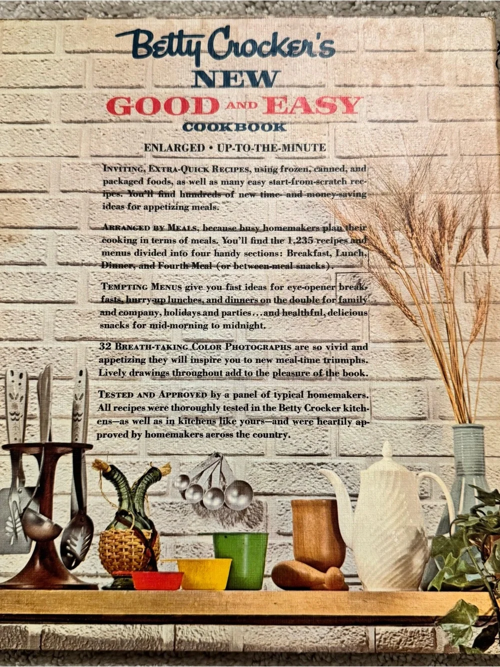 Vintage Betty Crocker's New Good and Easy Cookbook - 1962 EUC